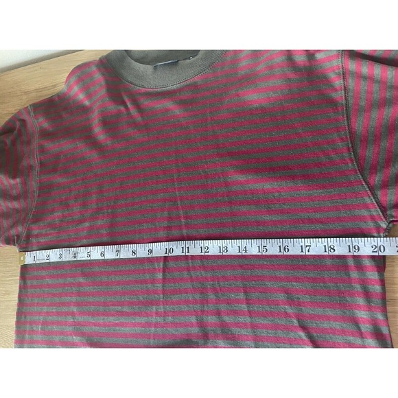 Vintage Dockers Levi’s Stripped Long Sleeve Brown‎ and Red Shirt - Picture 7 of 10